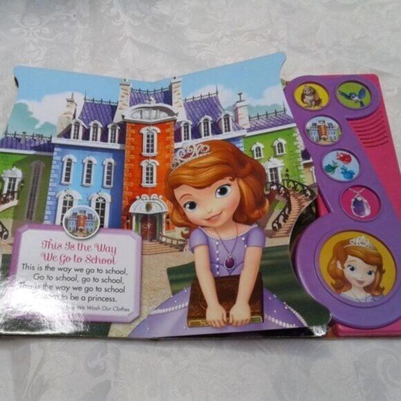 Disney Princess Board Book Bundle Sofia Princess in Training Song Book + More - Picture 2 of 8